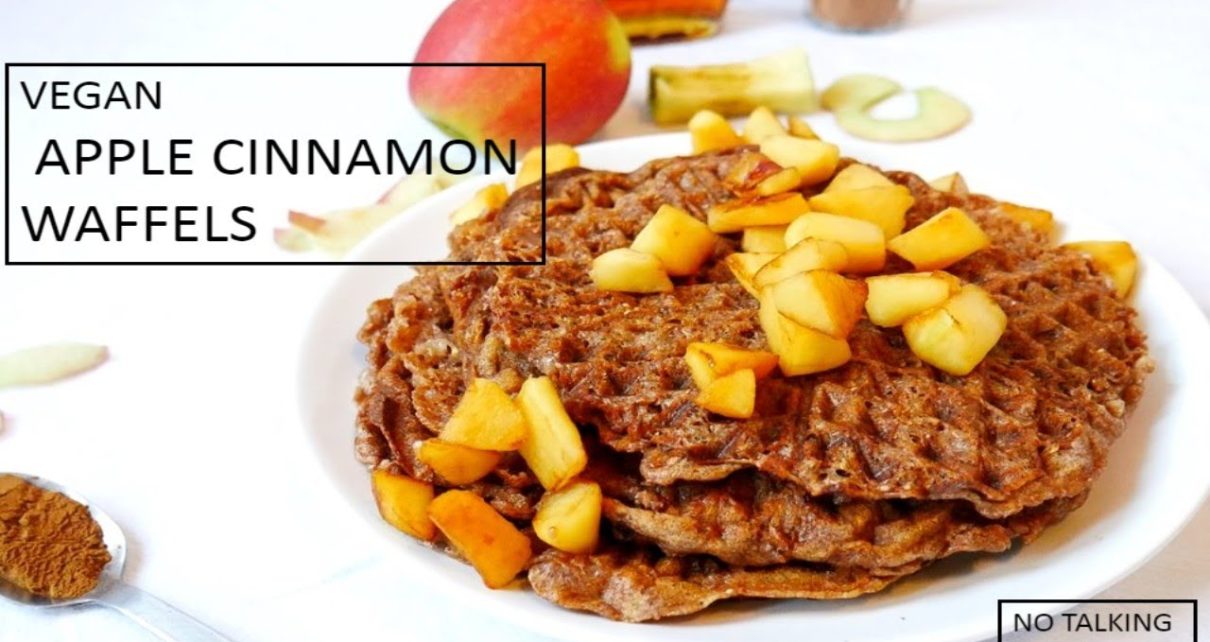 yt 98323 How to make vegan apple cinnamon waffles ASMR Healthy quick snack 1210x642 - How to make vegan apple cinnamon waffles | ASMR | Healthy quick snack