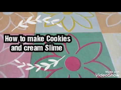 yt 98850 How to make COOKIES AND CREAM Slime - How to make COOKIES AND CREAM Slime!!