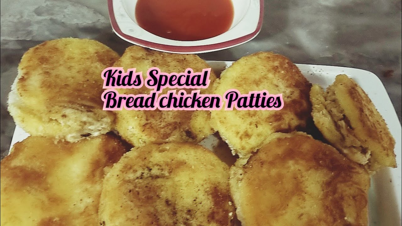 Bread chicken Patties,how to make bread patties at home,Kids Special
