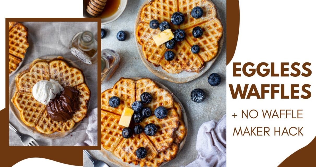 yt 221131 EGGLESS WAFFLES RECIPE how to make waffles without waffle maker EGGLESS CRISPY WAFFLES 1210x642 - EGGLESS WAFFLES RECIPE + how to make waffles without waffle maker | EGGLESS CRISPY WAFFLES