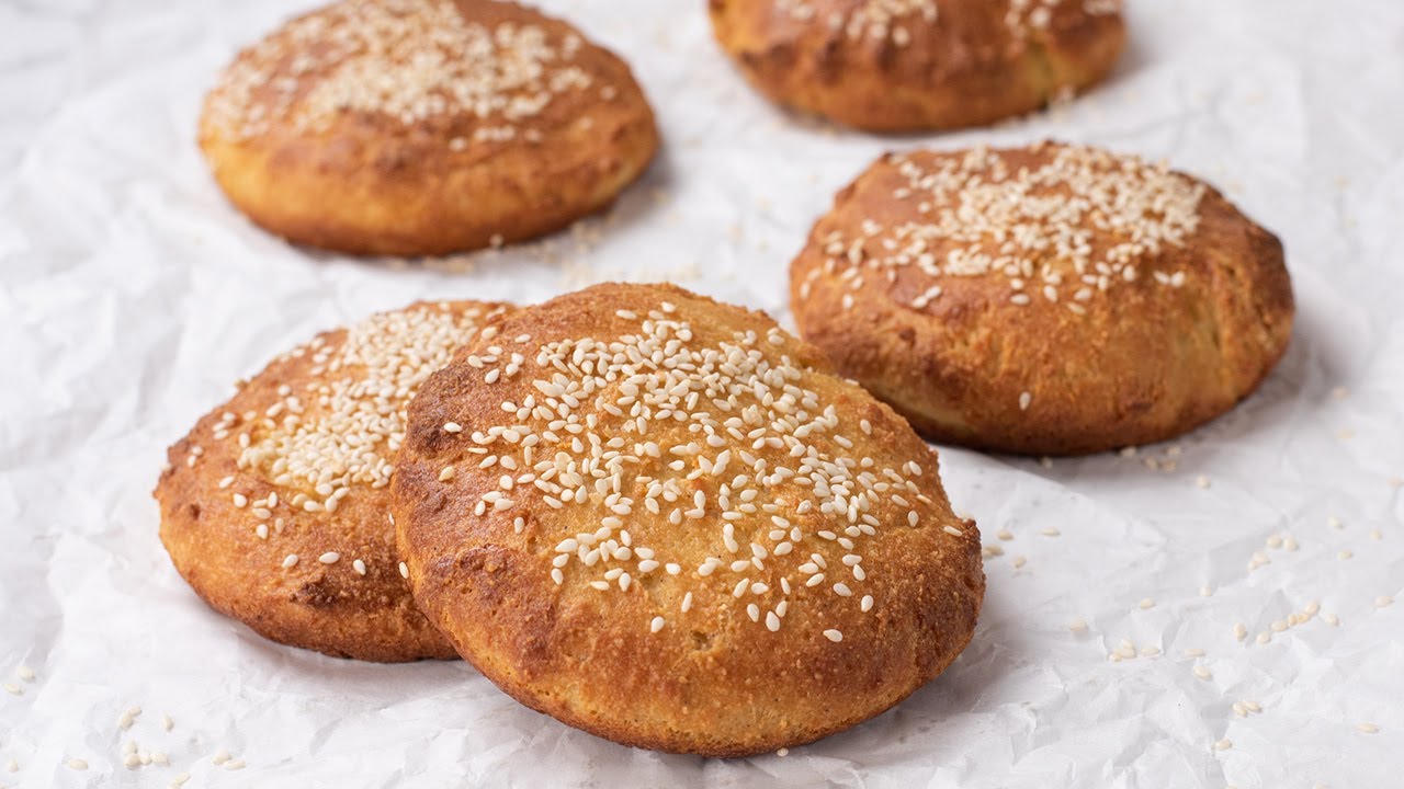 Keto Burger Buns Recipe wIth Yeast Low Carb, Easy to Bake Bread for