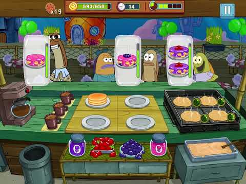 how many levels in spongebob krusty cook off pancake