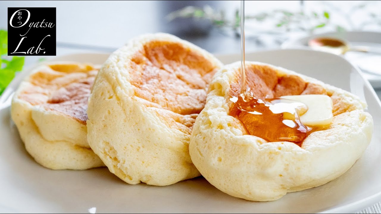 Japanese Souffle Pancake Recipe (ASMR/ Cooking Sound) Oyatsu Lab