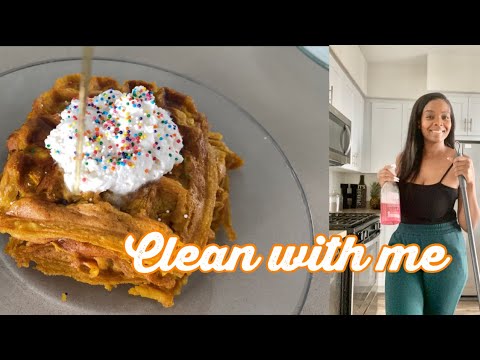 yt 243391 COOK CLEAN WITH ME PUMPKIN SPICE WAFFLES DEEP CLEAN KITCHEN CLEANING MOTIVATION - COOK & CLEAN WITH ME!!! PUMPKIN SPICE WAFFLES | DEEP CLEAN KITCHEN | CLEANING MOTIVATION