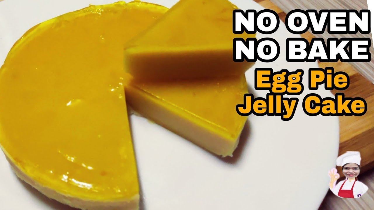 NO BAKE EGG PIE JELLY CAKE How to Make No Oven Egg Pie Jelly Cake