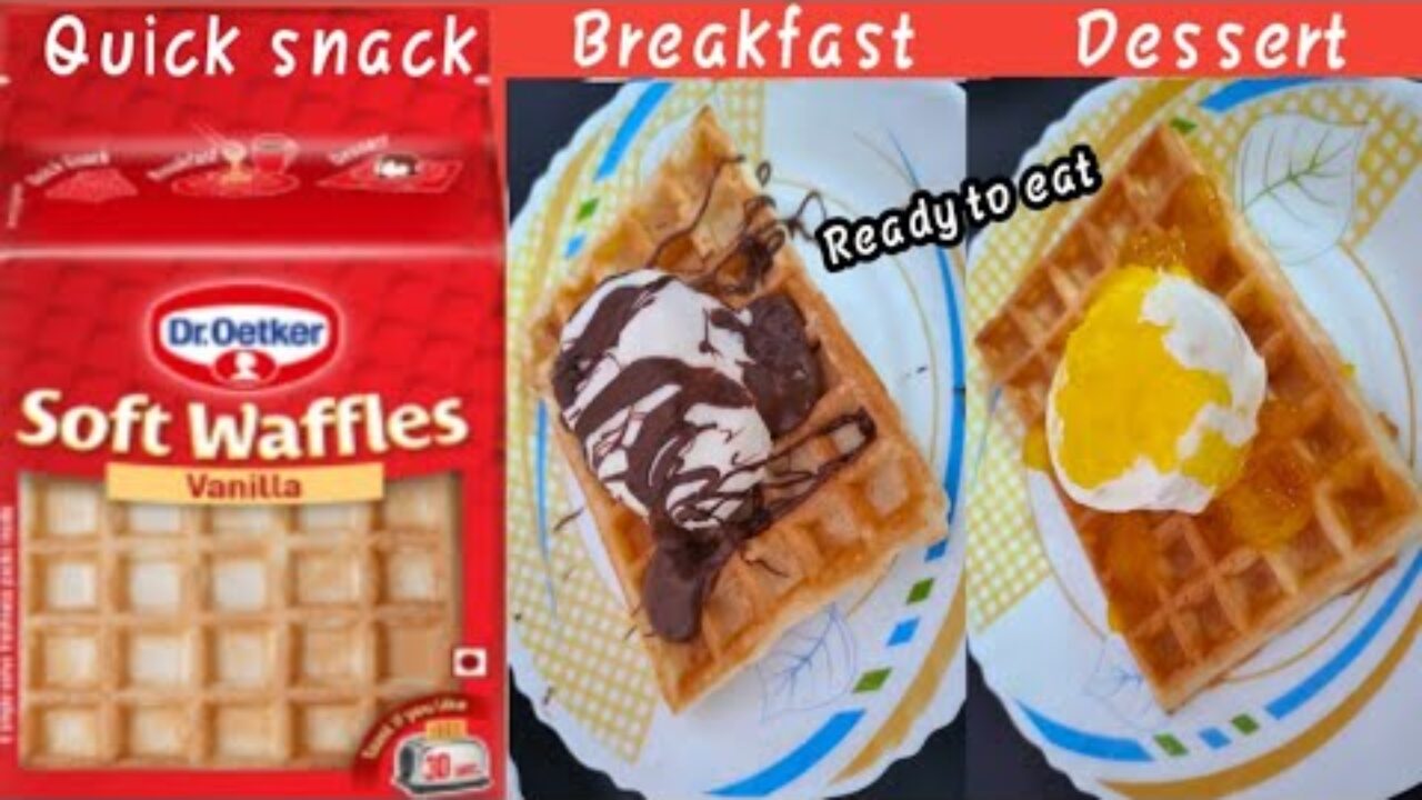 Dr Oetker Waffles Ready To Eat Easy To Make Instant Recipe Urdu Hindi Nn Video Bakery