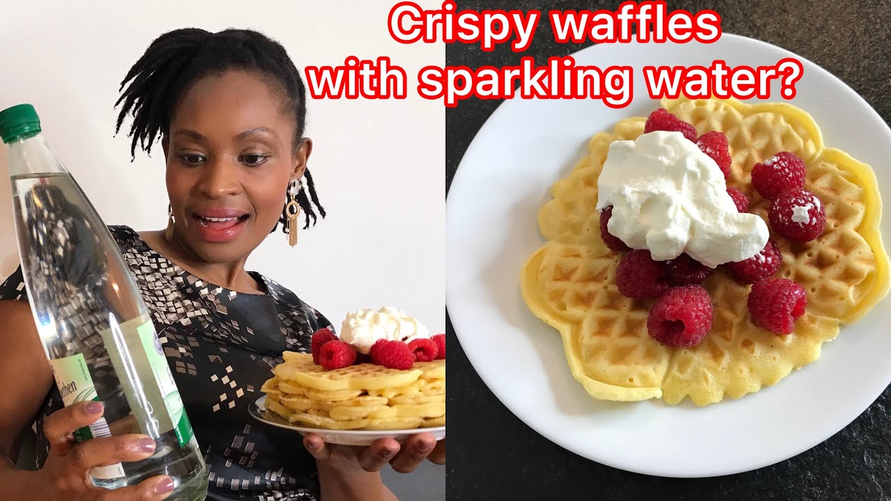 Learn how to make waffles FLUFFY using sparkling water. » Video Bakery