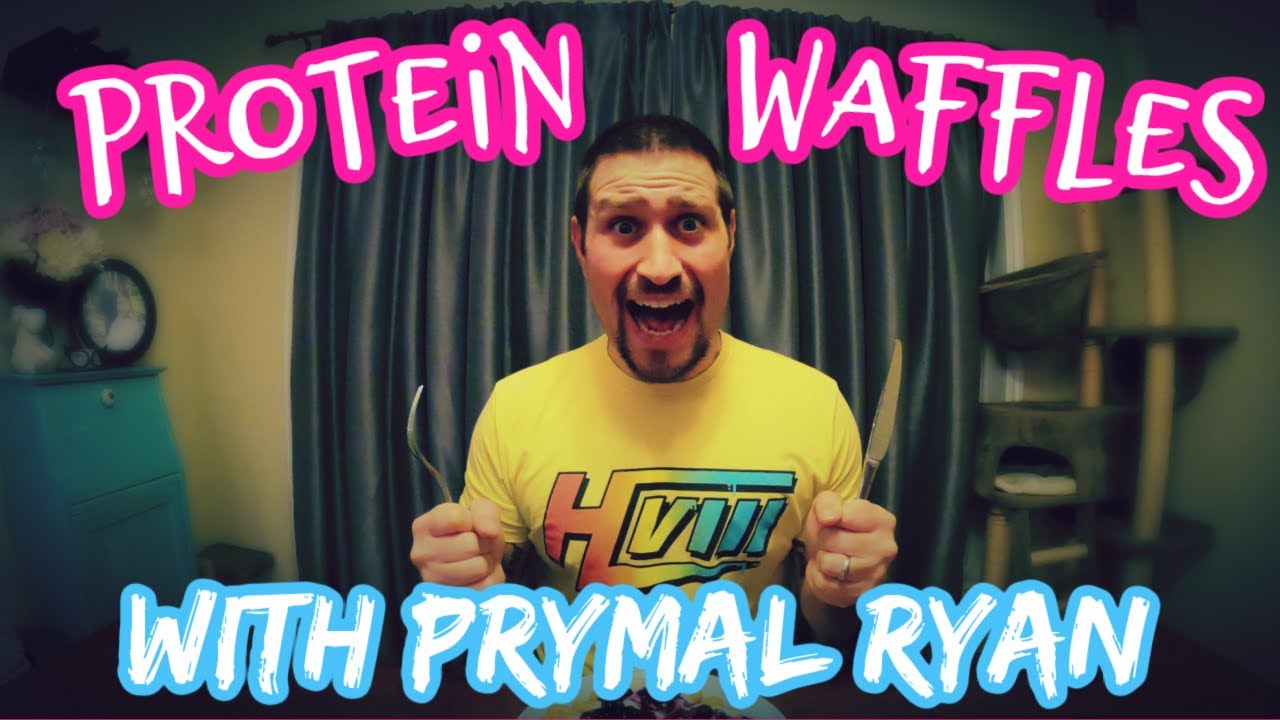 COOKING PROTEIN WAFFLES \ MUSCLE BUILDING RECIPE » Video Bakery