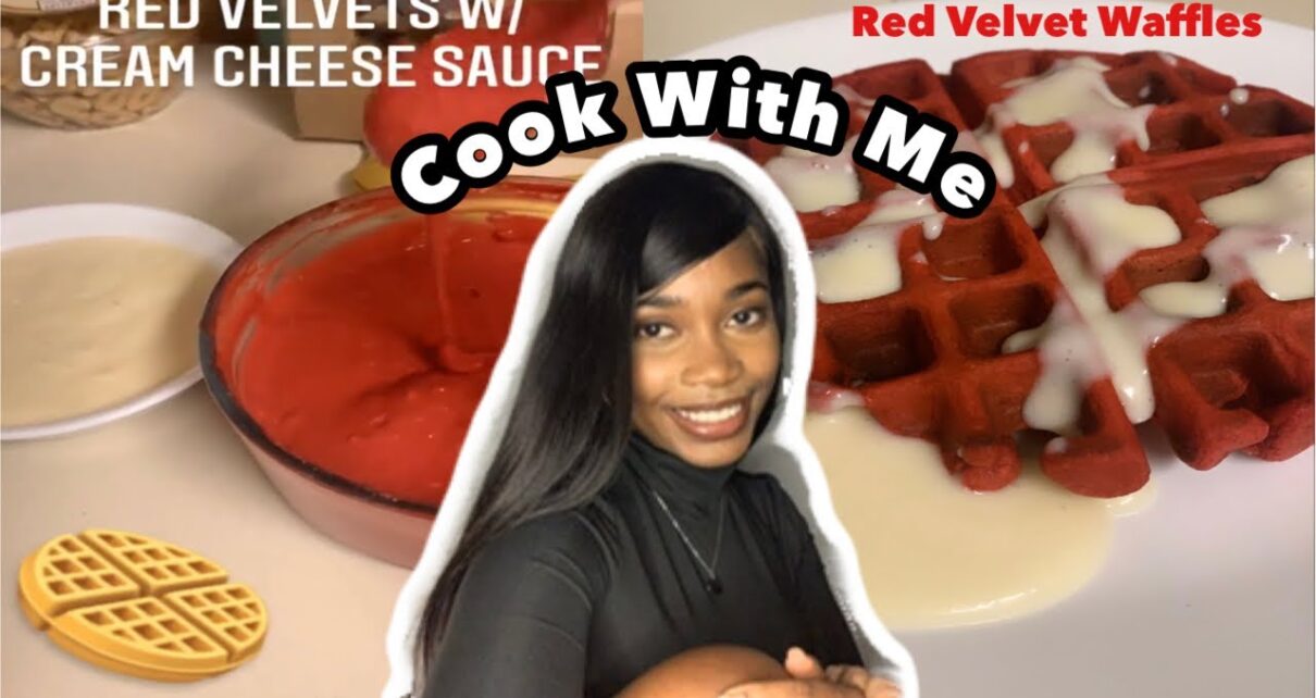yt 267062 Cook With Me Red Velvet Waffles W Cream Cheese Sauce Dessert Ideas for Valentines Day 1210x642 - Cook With Me! Red Velvet Waffles W/ Cream Cheese Sauce | Dessert Ideas for Valentines Day