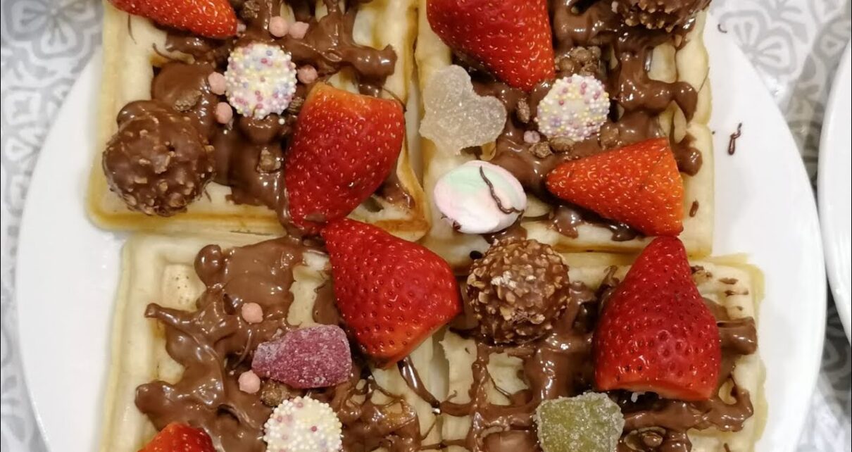 yt 269488 Homemade Sweet Waffles with Ferraro chocolate sweets 1210x642 - Homemade Sweet Waffles with Ferraro, chocolate & sweets