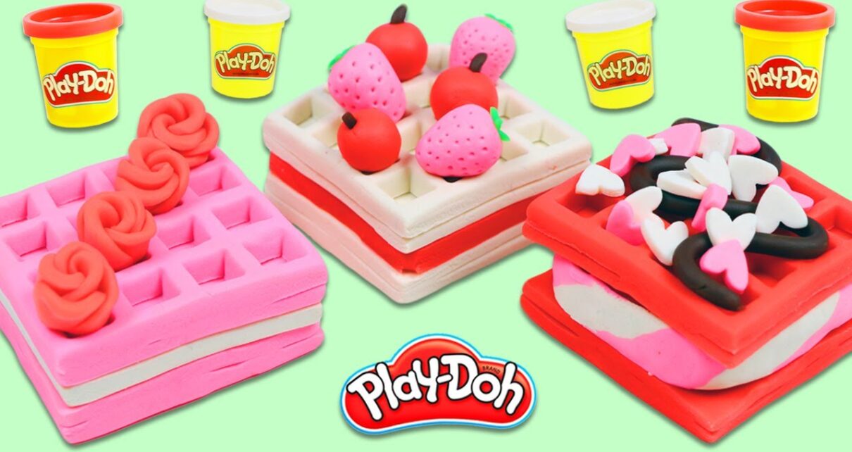 yt 269837 How to Make Delicious Looking Play Doh Valentines Waffles Fun Easy DIY Play Dough Crafts 1210x642 - How to Make Delicious Looking Play Doh Valentines Waffles | Fun & Easy DIY Play Dough Crafts!