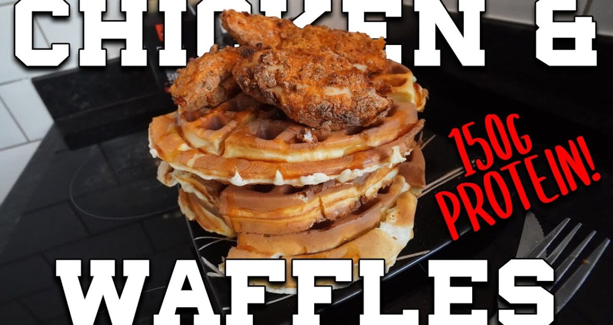 yt 270628 Chicken Waffles High Protein Low Calorie RECIPE 1210x642 - Chicken & Waffles - High Protein & Low Calorie - RECIPE